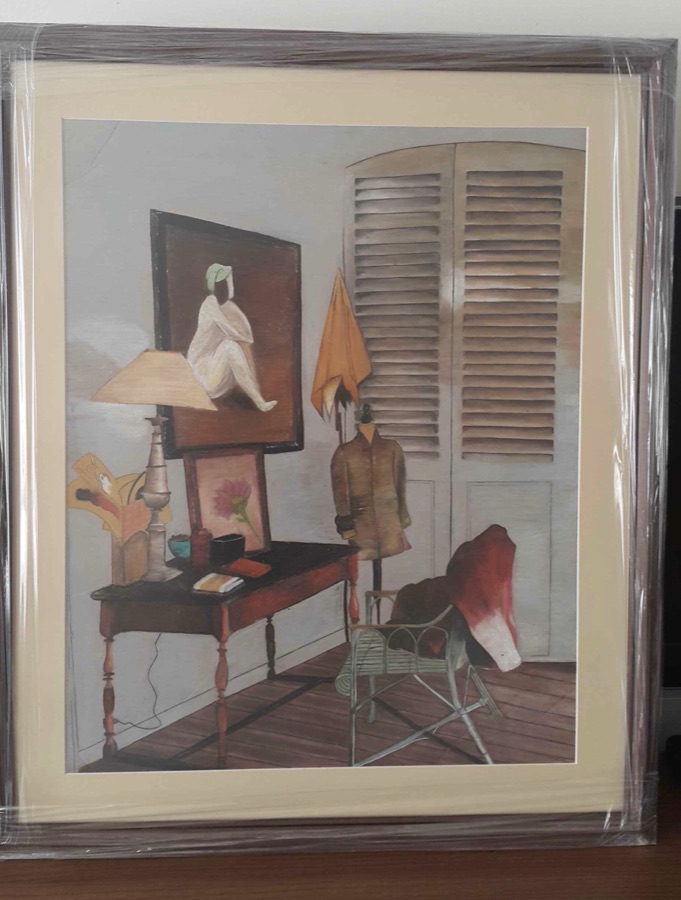 Room, pastel drawing